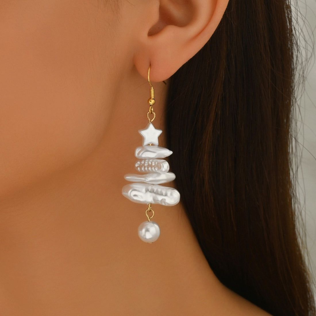 Irregular Christmas Tree Minimalist Earrings For Women